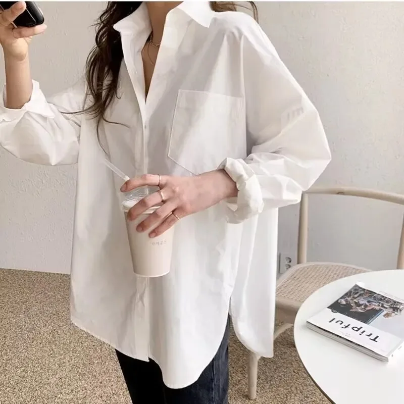 Women'S Formal Wear Blouse - 2026 Moda Yeni Pamuklu Uzun Kollu