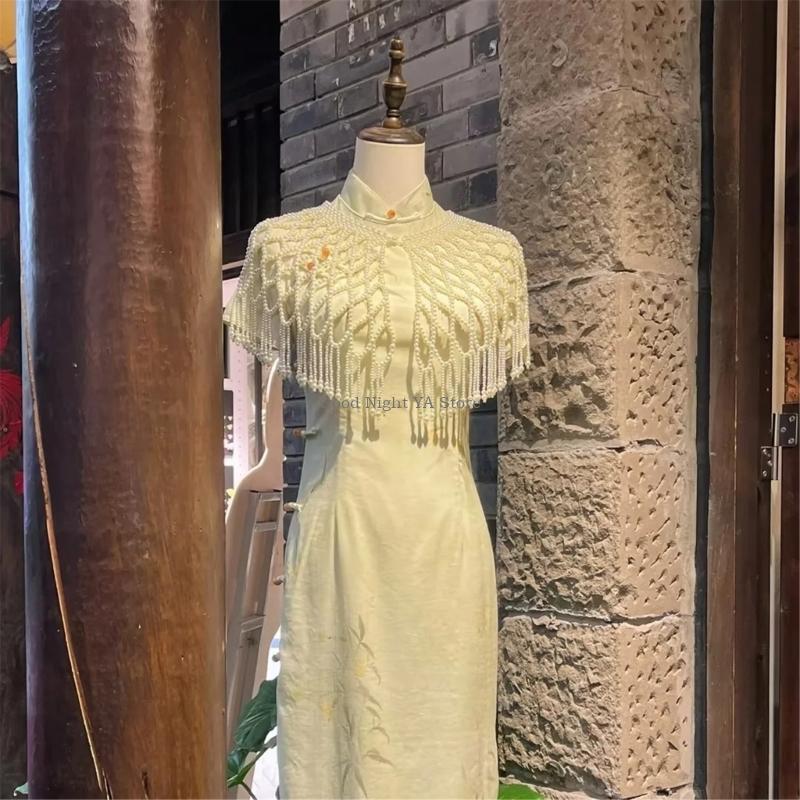 Formal Wear Jewelry For Women - Nefes Alabilen İnciler Vurgulu Akşam Şal