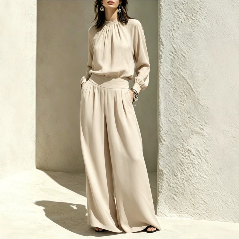 Women'S Formal Wear Blouse - Sonbahar Zarif Kadın Uzun Kollu Bluz