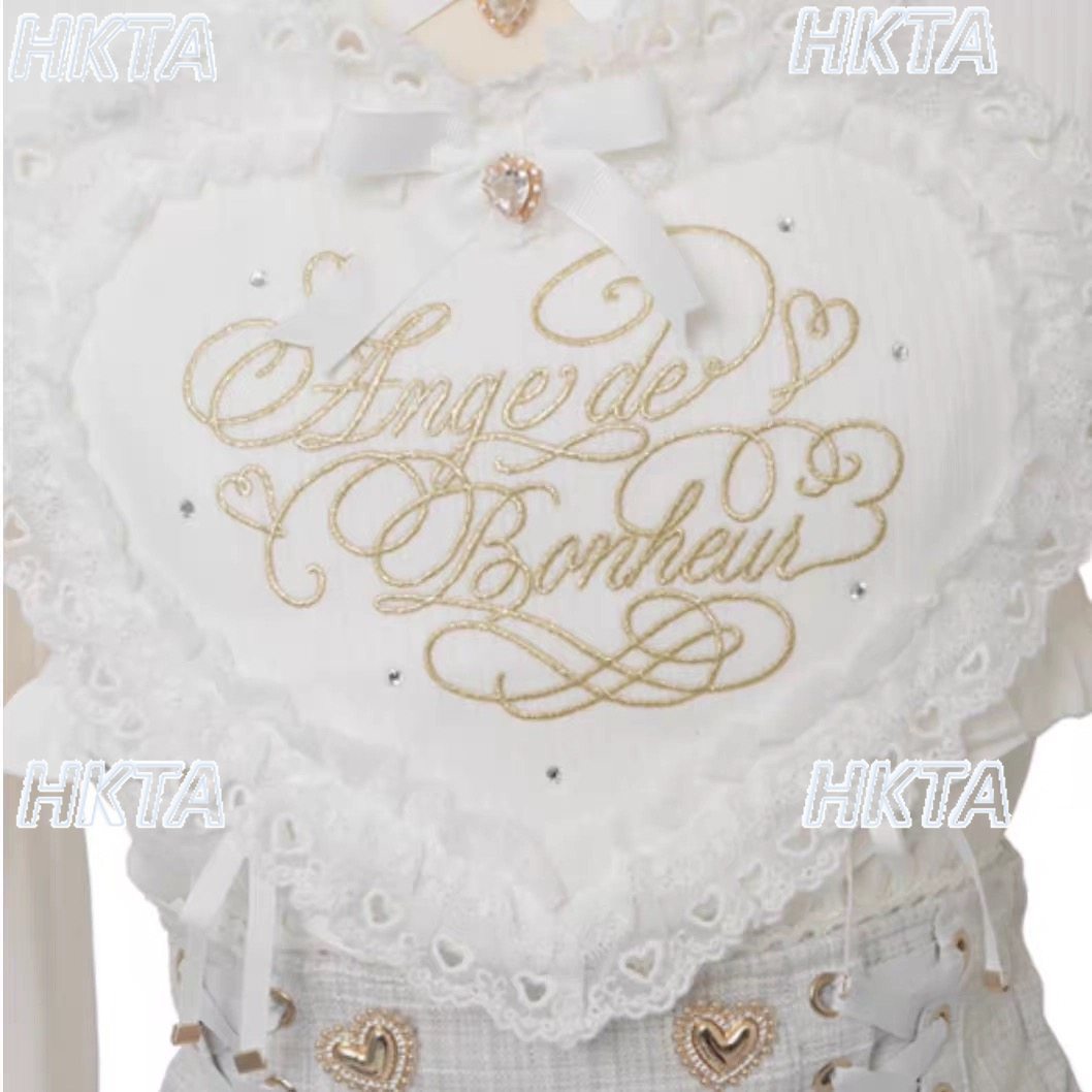 Women'S Formal Wear Blouse - Japon Yeni Tatlı Sevimli Pembe Beyaz