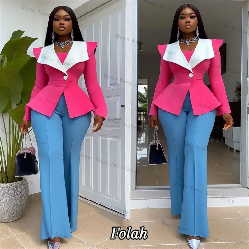 Women Formal Wear Trousers - Kadın Takım Elbise Seti 2 Parça
