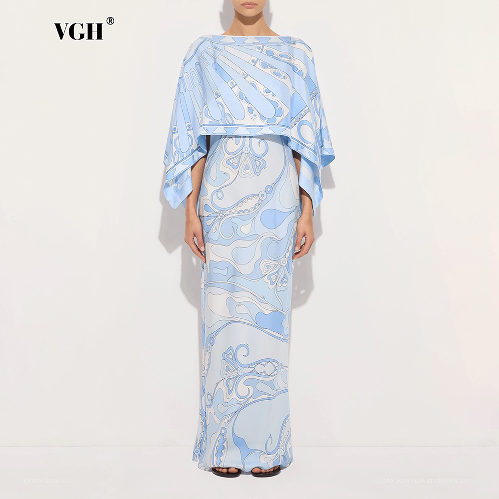 VGH Açık Mavi Soyut Baskılı İk - Women Formal Wear Set incelemesi ve fiyatı