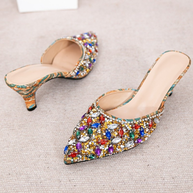 Lüks Taşlı Kitten Topuklu Terl - Kitten Heel Women incelemesi ve fiyatı