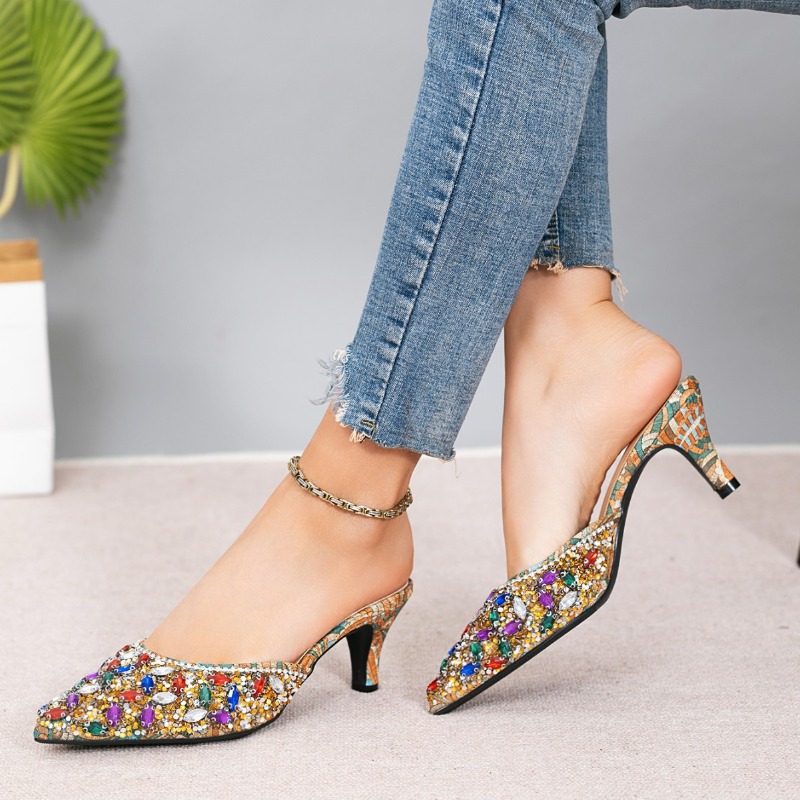Lüks Taşlı Kitten Topuklu Terl - Kitten Heel Women incelemesi ve fiyatı