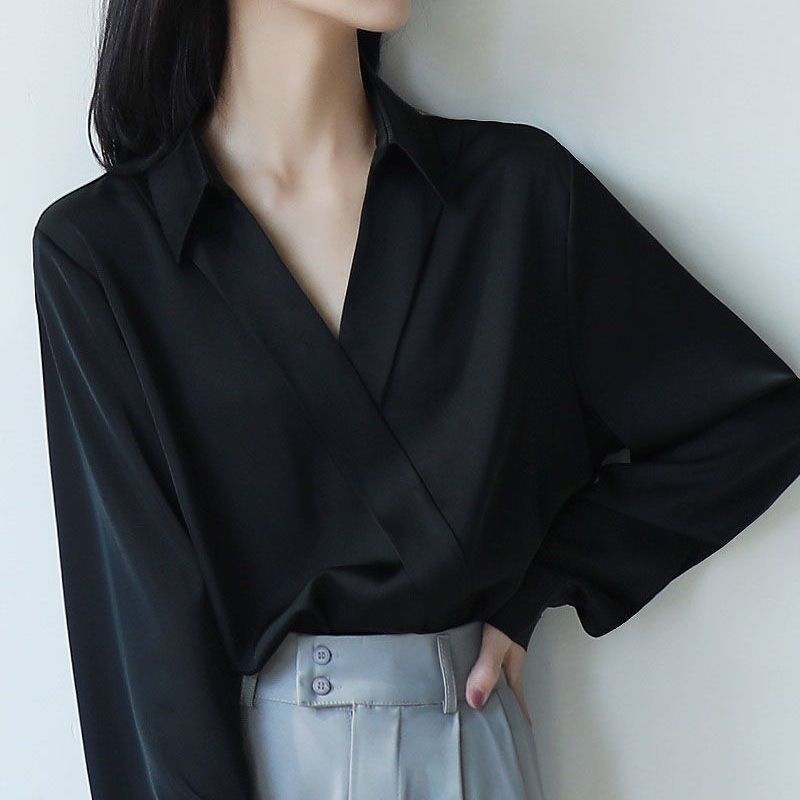Gidyq kadınlar siyah şifon göm - Women'S Formal Wear Blouse incelemesi ve fiyatı