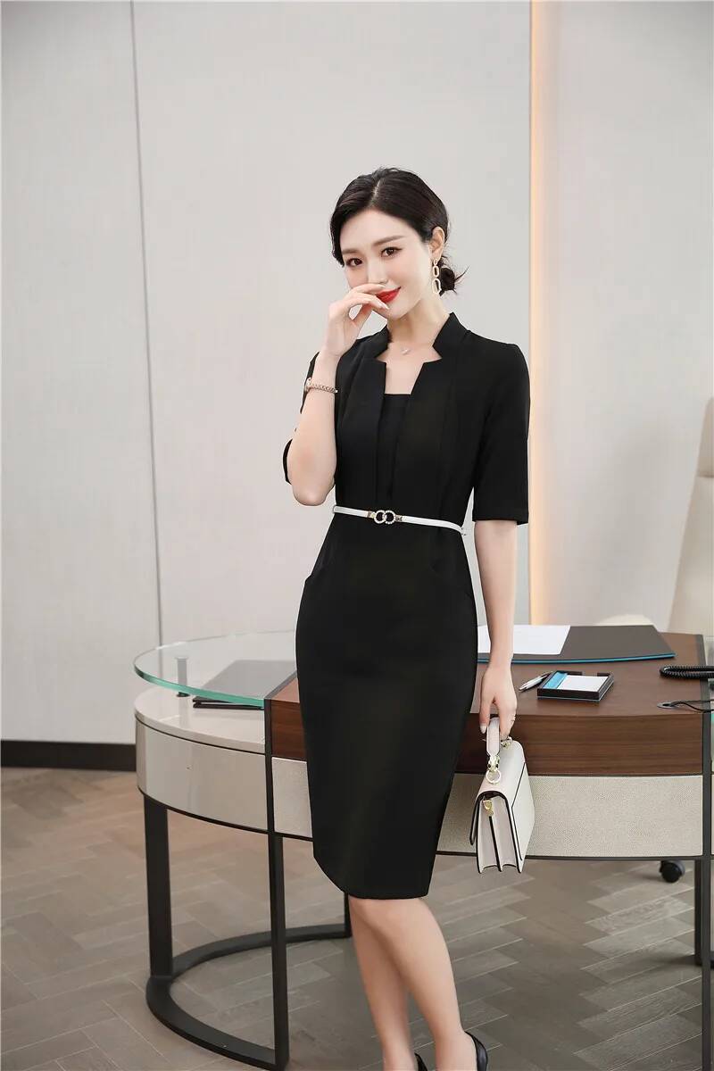Resmi Ofis Stili İnce Bel Elbi - Women Formal Wear H&M incelemesi ve fiyatı