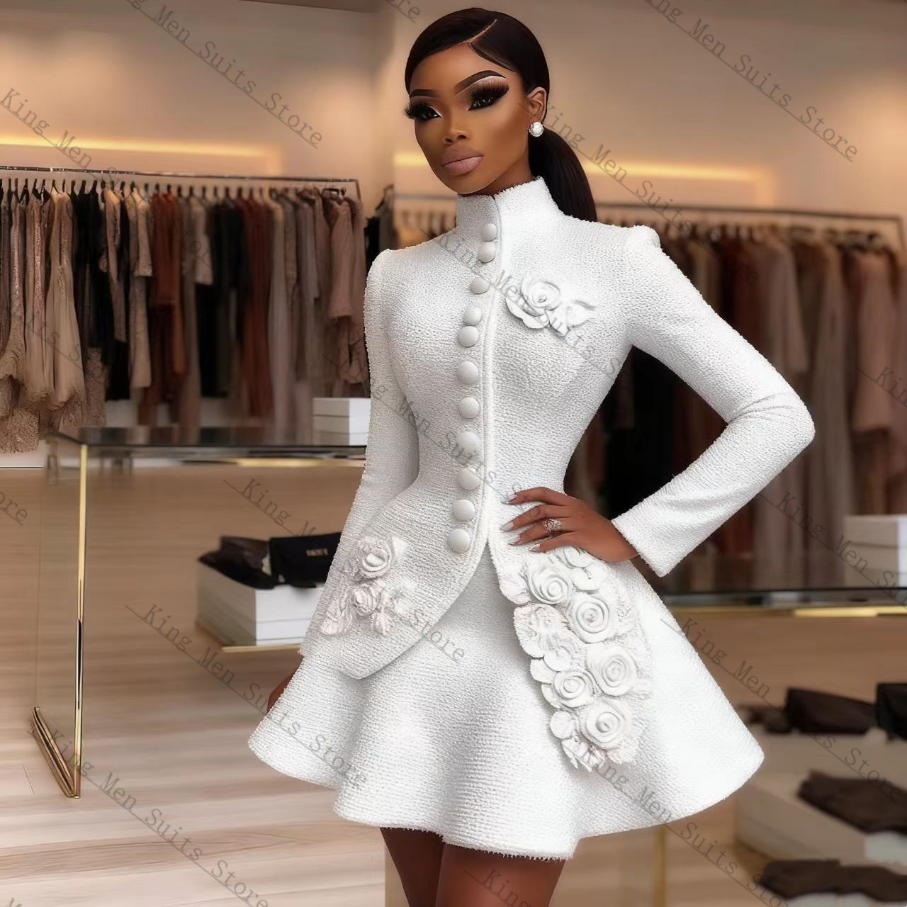 Lüks Beyaz Kadın Takım Elbise  - Women Formal Wear Coat incelemesi ve fiyatı