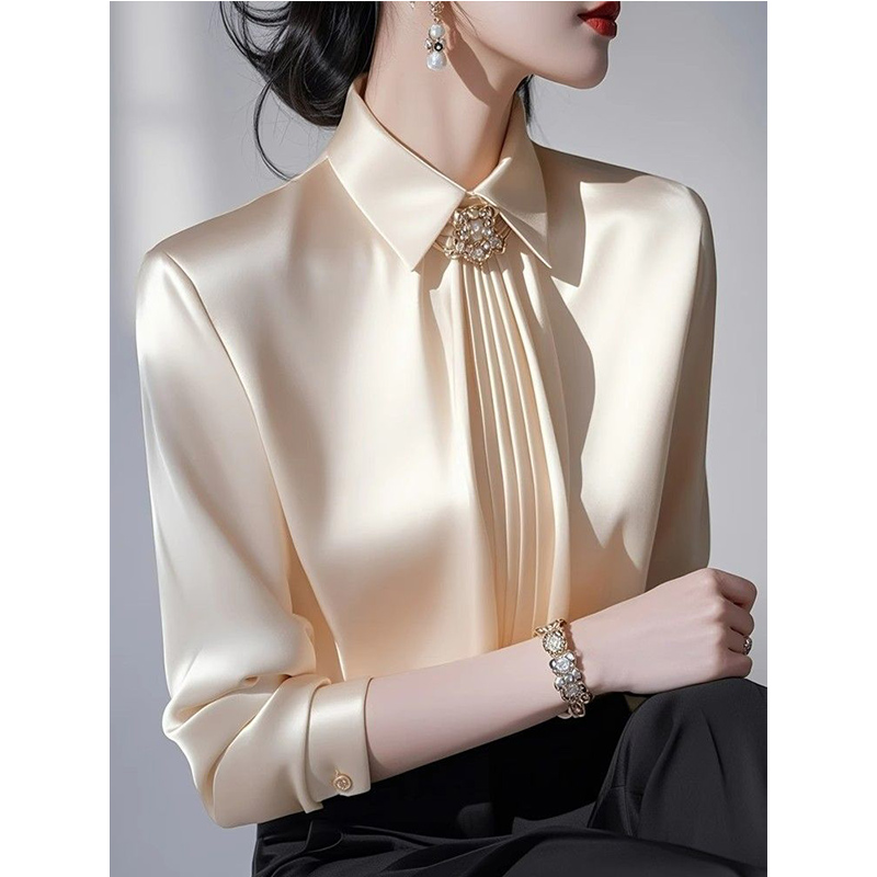 2025 Bahar Yeni Mizaç Saten Bl - Women'S Formal Wear Blouse incelemesi ve fiyatı