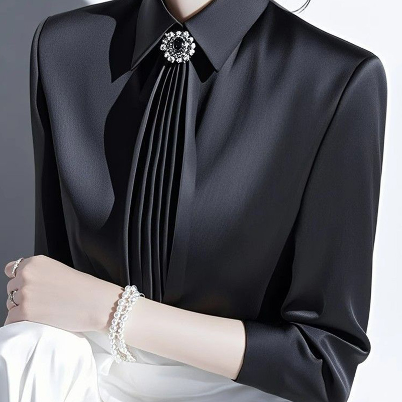 2025 Bahar Yeni Mizaç Saten Bl - Women'S Formal Wear Blouse incelemesi ve fiyatı