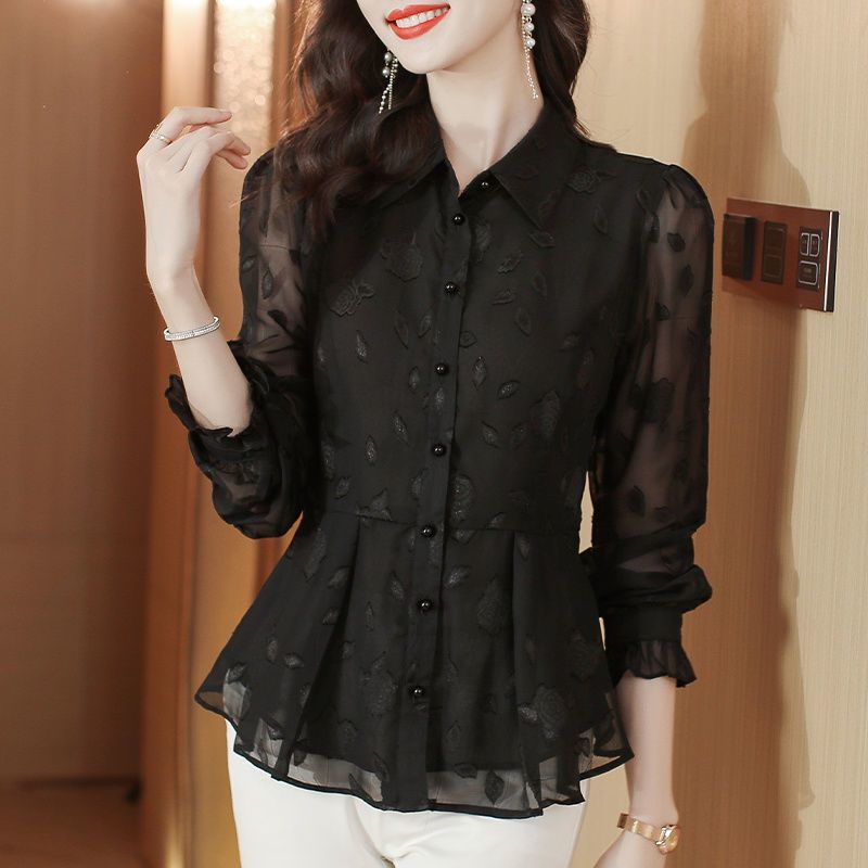Zarif Çiçek Uzun Kollu Şifon B - Women'S Formal Wear Blouse incelemesi ve fiyatı