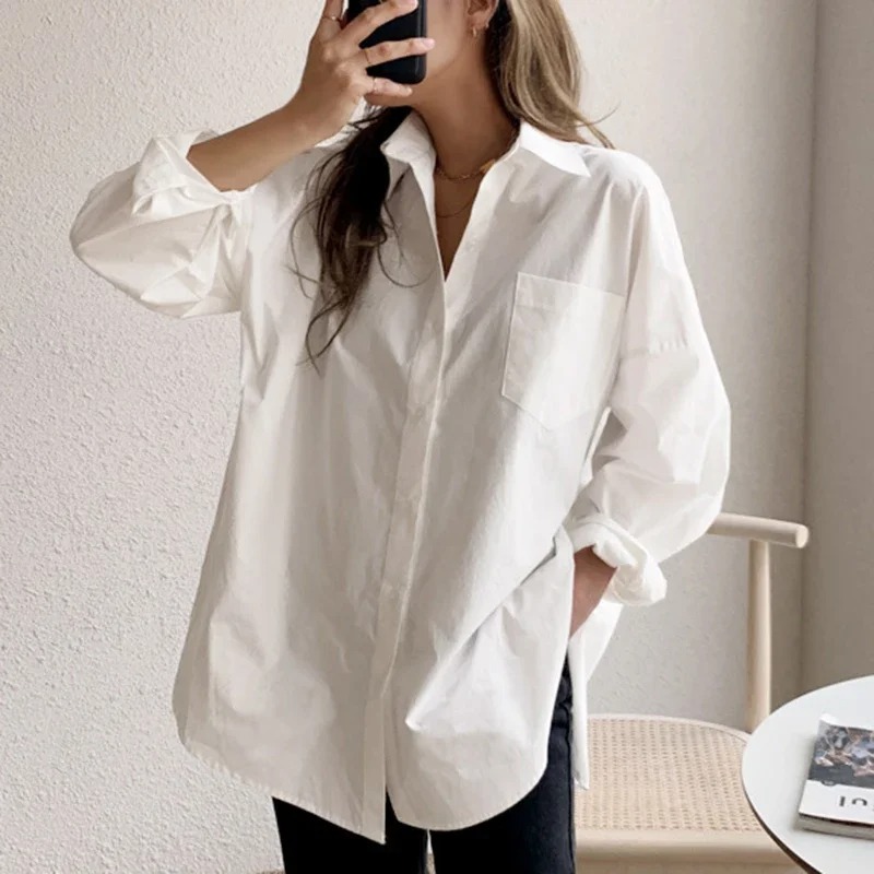 2026 Moda Yeni Pamuklu Uzun Ko - Women'S Formal Wear Blouse incelemesi ve fiyatı