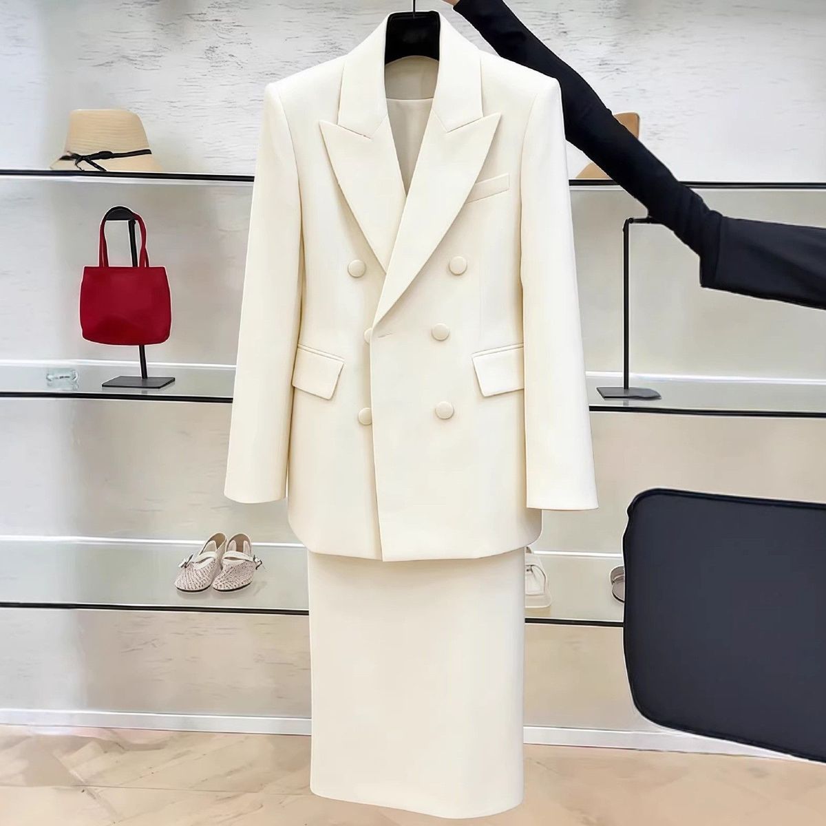 Beyaz Blazer Takım Elbise Kadı - Women Formal Wear Set incelemesi ve fiyatı
