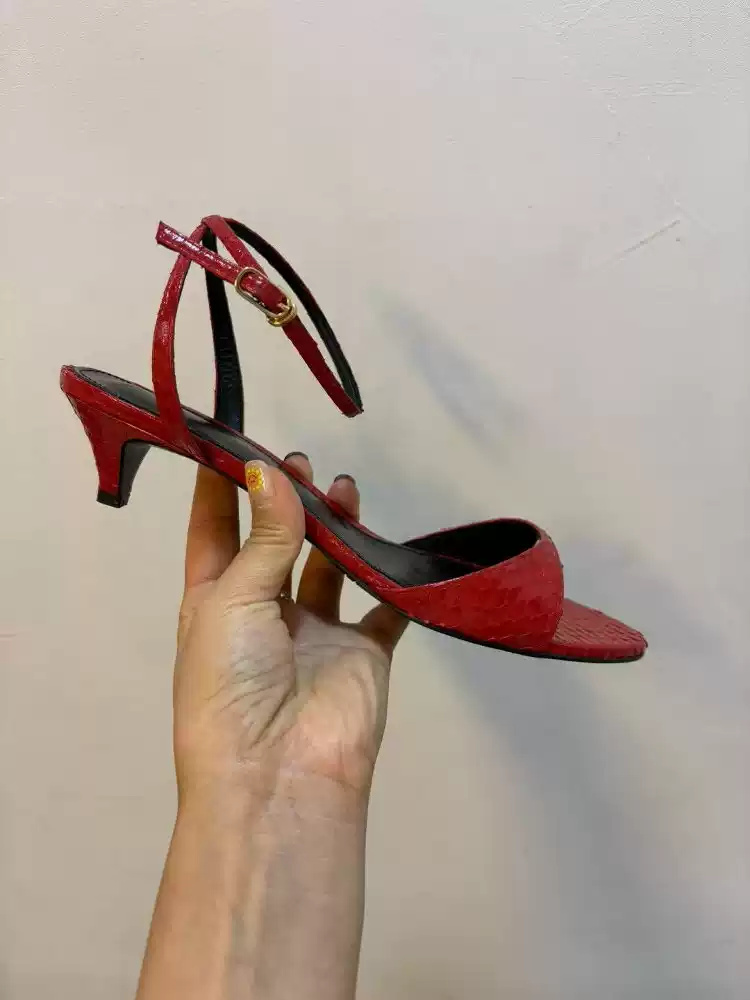 Kadın Kırmızı Rugan Deri Açık  - Kitten Heel Women incelemesi ve fiyatı